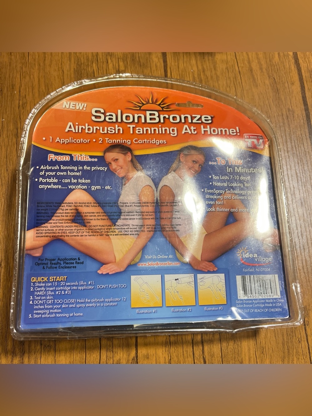 NWT SalonBronze Airbrush Tanning At Home - 2 Cartidges and Applicator Gun - Picture 3 of 4